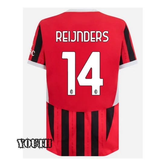 Tijjani Reijnders 2024/25 Home Youth Soccer Jersey - Click Image to Close