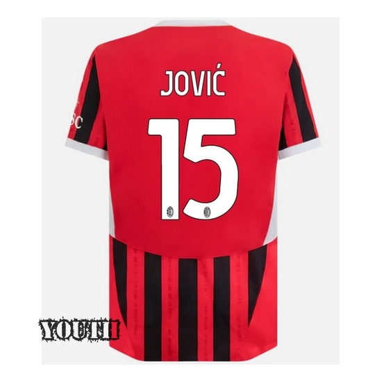 Luka Jovic 2024/25 Home Youth Soccer Jersey