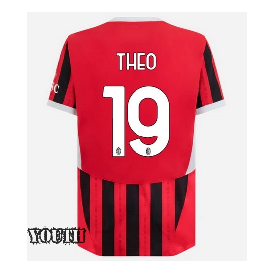 Theo Hernandez 2024/25 Home Youth Soccer Jersey - Click Image to Close