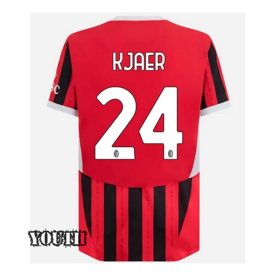 Simon Kjar 2024/25 Home Youth Soccer Jersey - Click Image to Close