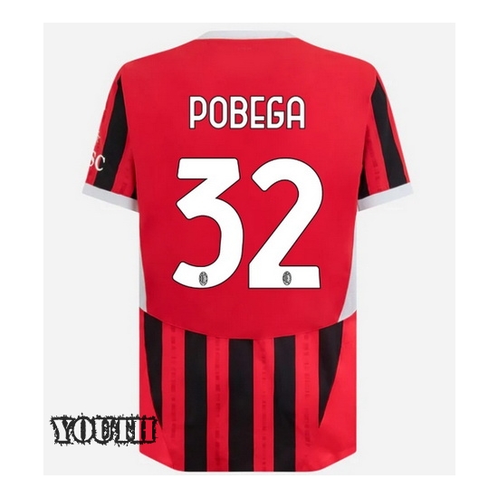 Tommaso Pobega 2024/25 Home Youth Soccer Jersey