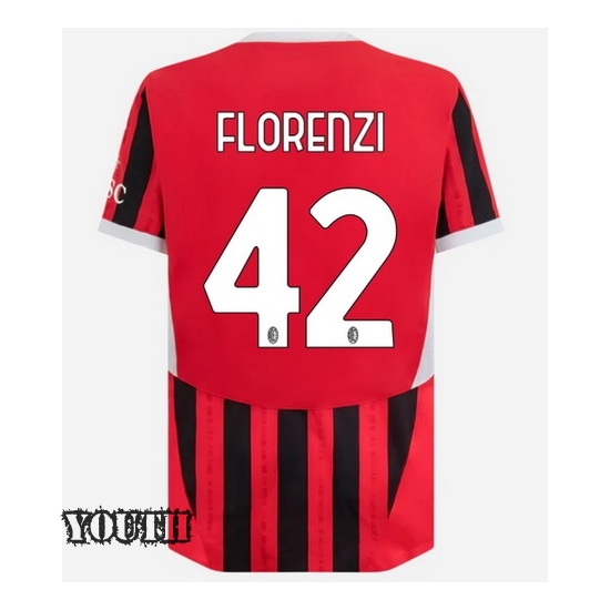 Alessandro Florenzi 2024/25 Home Youth Soccer Jersey - Click Image to Close