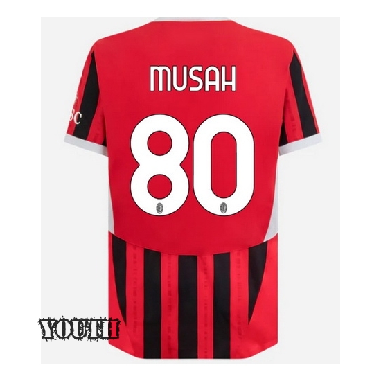 Yunus Musah 2024/25 Home Youth Soccer Jersey - Click Image to Close