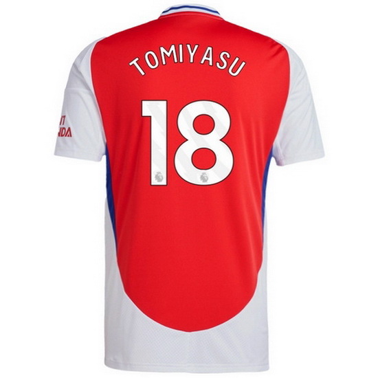 2024/25 Takehiro Tomiyasu Home Men's Soccer Jersey - Click Image to Close