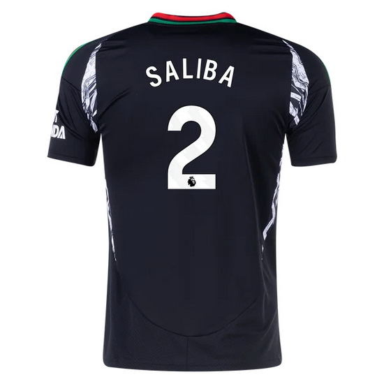 2024/25 William Saliba Away Men's Soccer Jersey - Click Image to Close