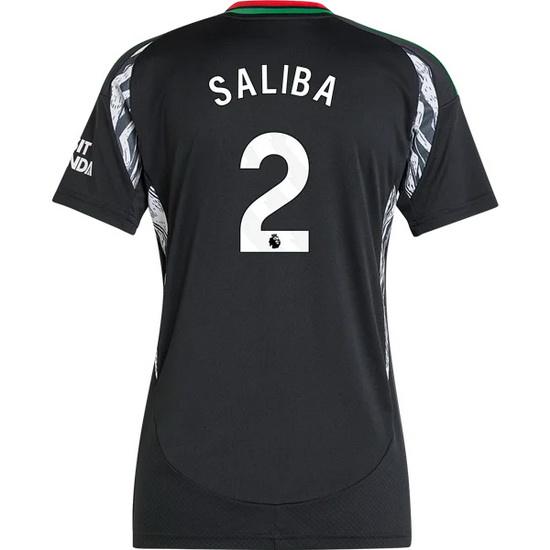 2024/25 William Saliba Away Women's Soccer Jersey - Click Image to Close