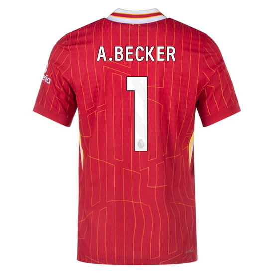 Alisson Becker 2024/25 Home #1 Men's Soccer Jersey