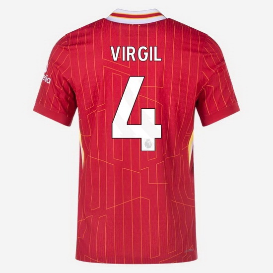 Virgil Van Dijk 2024/25 Home #4 Men's Soccer Jersey