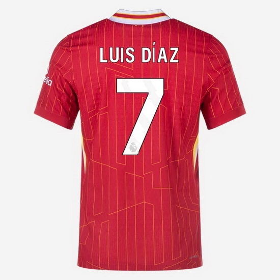 Luis Diaz 2024/25 Home #7 Men's Soccer Jersey - Click Image to Close