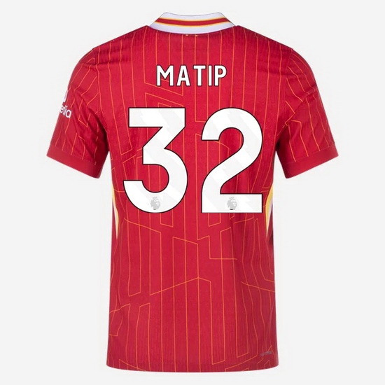 Joel Matip 2024/25 Home #32 Men's Soccer Jersey - Click Image to Close