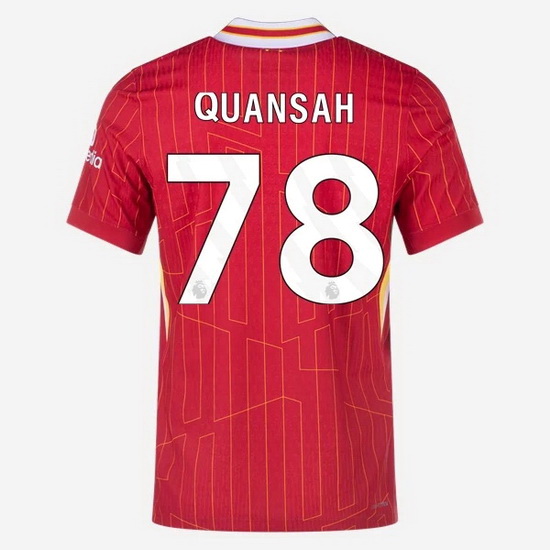 Jarell Quansah 2024/25 Home #78 Men's Soccer Jersey