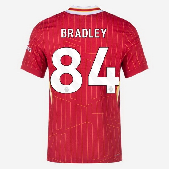 Conor Bradley 2024/25 Home #84 Men's Soccer Jersey