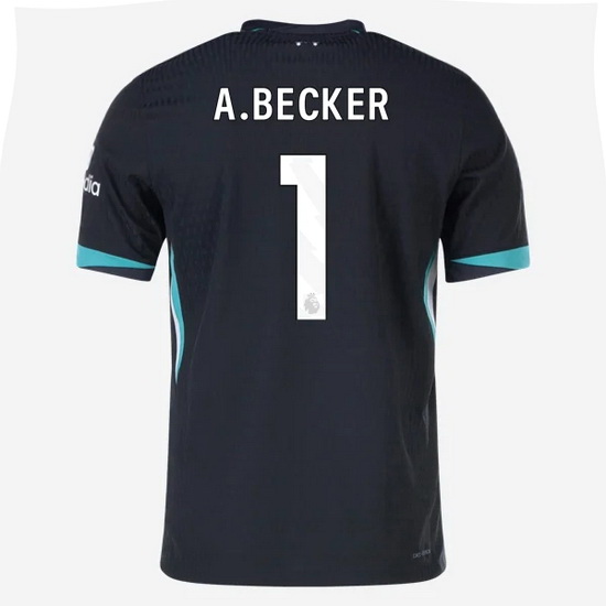 Alisson Becker 2024/25 Away #1 Men's Soccer Jersey