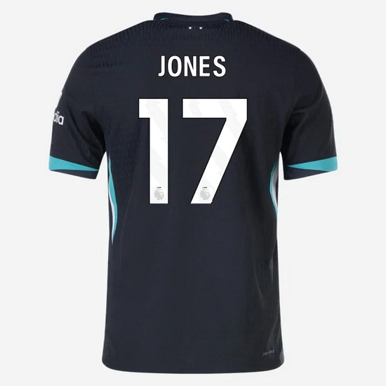 Curtis Jones 2024/25 Away #17 Men's Soccer Jersey