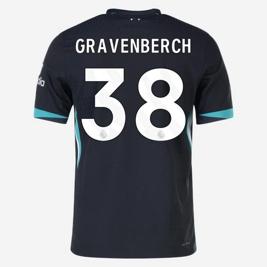 Ryan Gravenberch 2024/25 Away #38 Men's Soccer Jersey - Click Image to Close