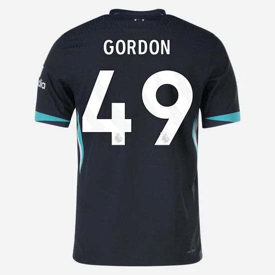 Kaide Gordon 2024/25 Away #49 Men's Soccer Jersey