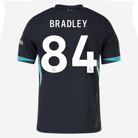 Conor Bradley 2024/25 Away #84 Men's Soccer Jersey - Click Image to Close