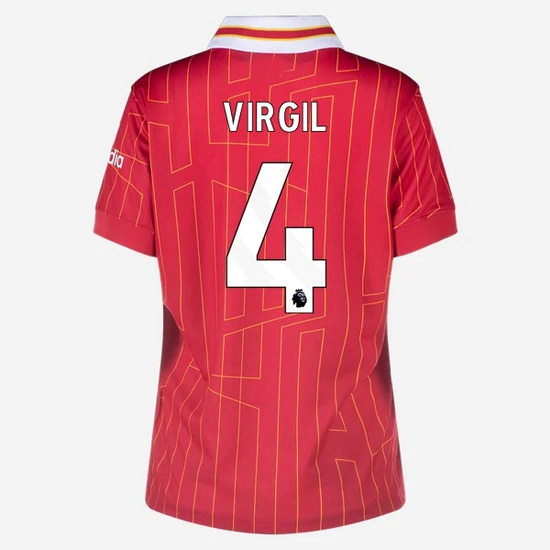 Virgil Van Dijk 2024/25 Home #4 Women's Soccer Jersey