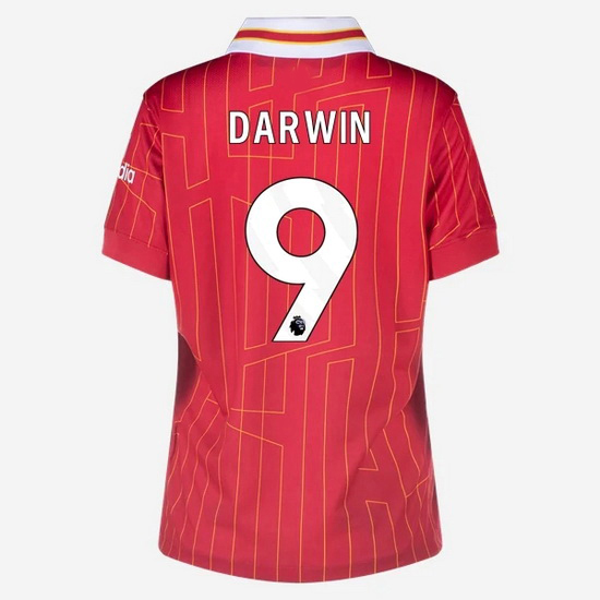 Darwin Nunez 2024/25 Home #9 Women's Soccer Jersey