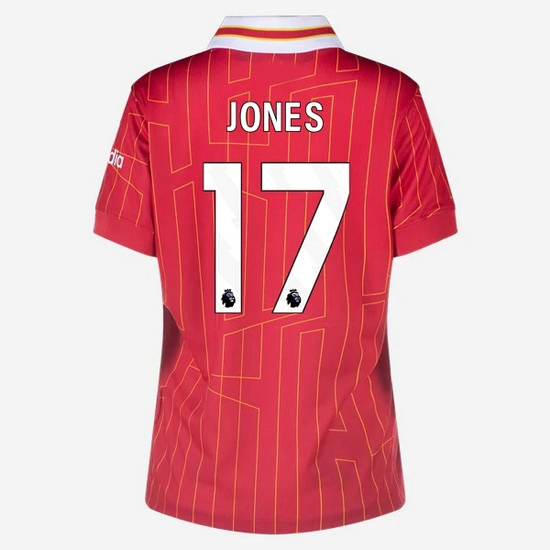 Curtis Jones 2024/25 Home #17 Women's Soccer Jersey