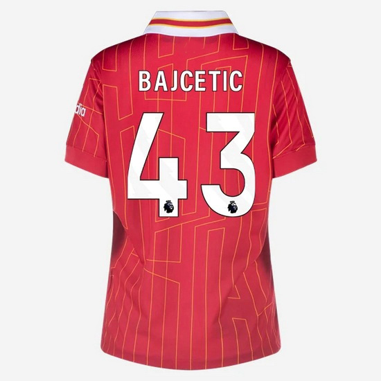 Stefan Bajcetic 2024/25 Home #43 Women's Soccer Jersey