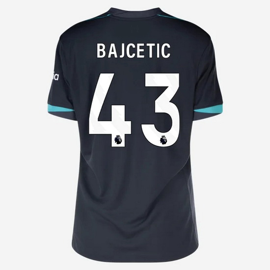 Stefan Bajcetic 2024/25 Away #43 Women's Soccer Jersey - Click Image to Close