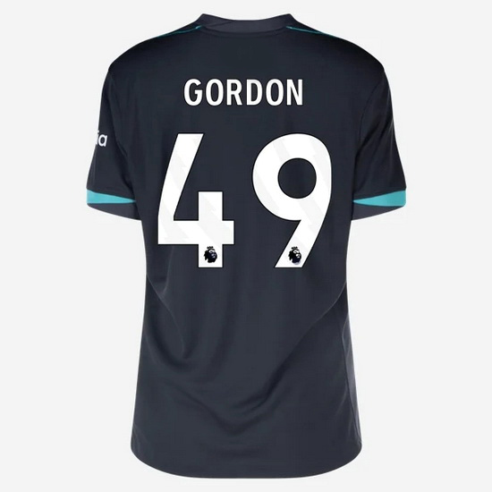 Kaide Gordon 2024/25 Away #49 Women's Soccer Jersey - Click Image to Close