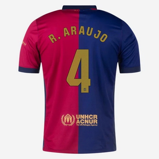 2024/25 Ronald Araujo #4 Home Men's Soccer Jersey - Click Image to Close