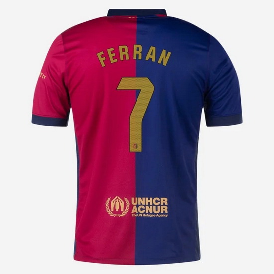 2024/25 Ferran Torres #7 Home Men's Soccer Jersey - Click Image to Close