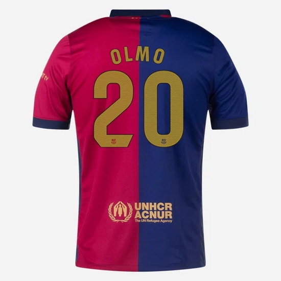 2024/25 Dani Olmo #20 Home Men's Soccer Jersey - Click Image to Close