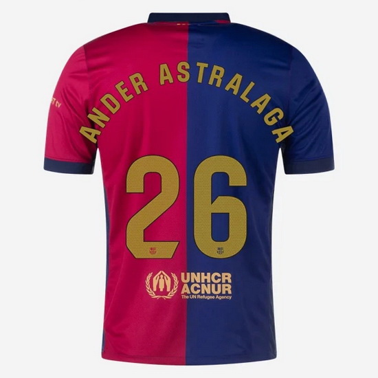 2024/25 Ander Astralaga #26 Home Men's Soccer Jersey - Click Image to Close