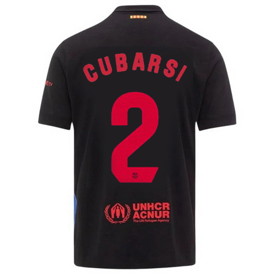 2024/25 Pau Cubarsi #2 Away Men's Soccer Jersey - Click Image to Close