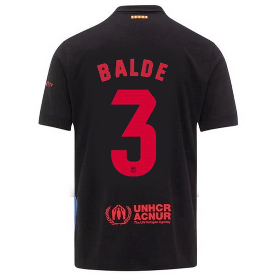 2024/25 Alejandro Balde #3 Away Men's Soccer Jersey - Click Image to Close