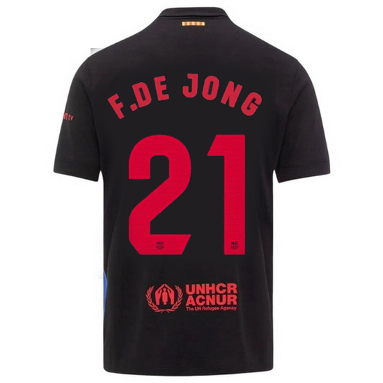 2024/25 Frenkie de Jong #21 Away Men's Soccer Jersey - Click Image to Close