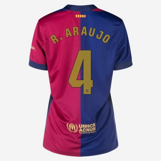 24/25 Ronald Araujo #4 Home Women's Soccer Jersey