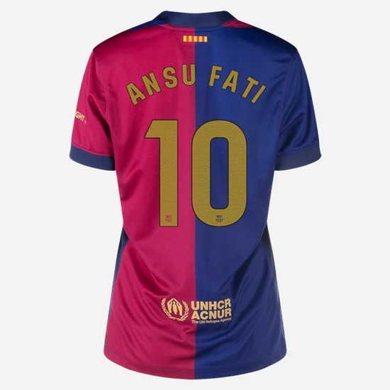 24/25 Ansu Fati #10 Home Women's Soccer Jersey - Click Image to Close