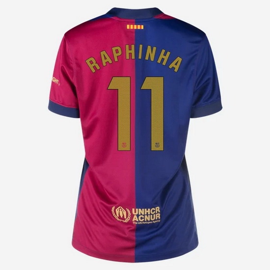 24/25 Raphinha #11 Home Women's Soccer Jersey - Click Image to Close