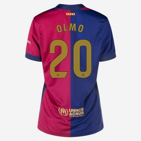 24/25 Dani Olmo #20 Home Women's Soccer Jersey - Click Image to Close