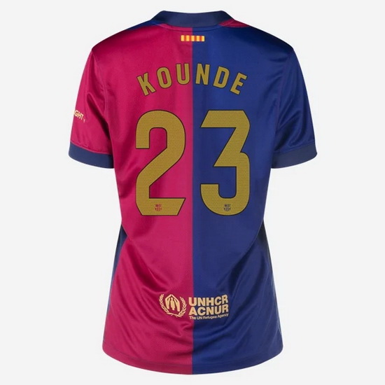 24/25 Jules Kounde #23 Home Women's Soccer Jersey - Click Image to Close