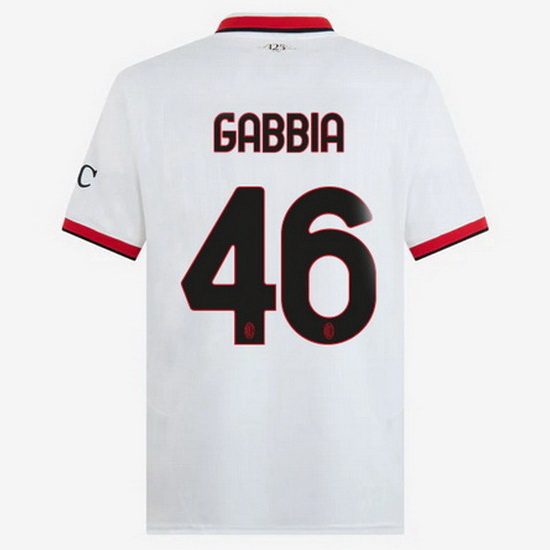 2024/25 Matteo Gabbia #46 Away Men's Soccer Jersey - Click Image to Close