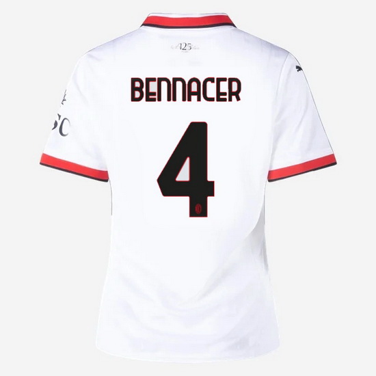 2024/25 Ismael Bennacer #4 Away Women's Soccer Jersey - Click Image to Close