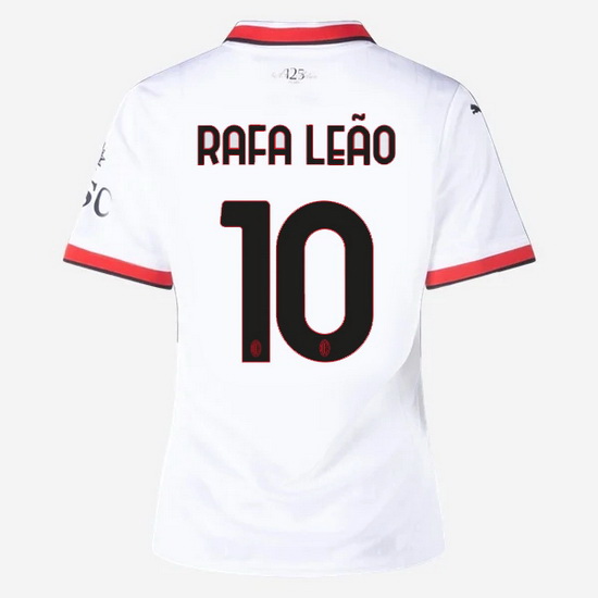 2024/25 Rafael Leao #10 Away Women's Soccer Jersey - Click Image to Close