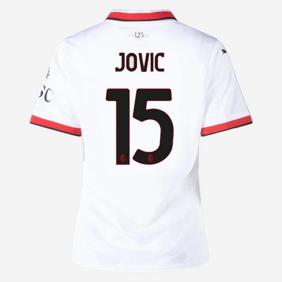 2024/25 Luka Jovic #15 Away Women's Soccer Jersey - Click Image to Close