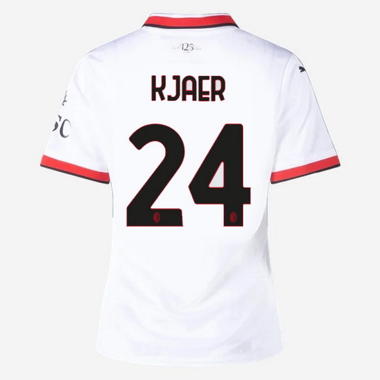 2024/25 Simon Kjaer #24 Away Women's Soccer Jersey