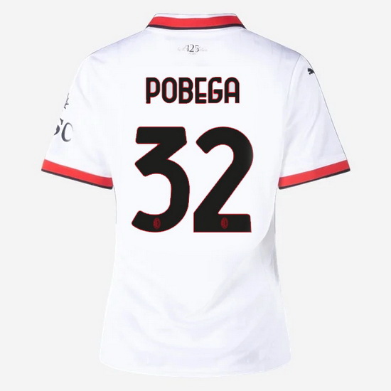 2024/25 Tommaso Pobega #32 Away Women's Soccer Jersey