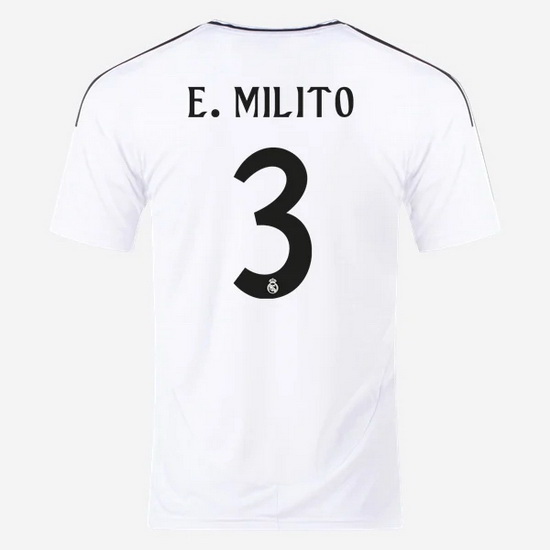 2024/25 Eder Militao #3 Home Men's Soccer Jersey