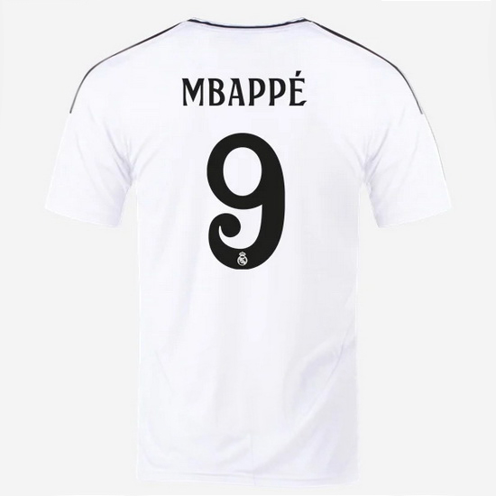 2024/25 Kylian Mbappe #9 Home Men's Soccer Jersey - Click Image to Close