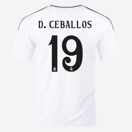 2024/25 Dani Ceballos #19 Home Men's Soccer Jersey - Click Image to Close