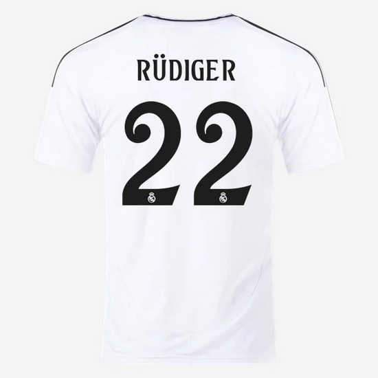 2024/25 Antonio Rudiger #22 Home Men's Soccer Jersey - Click Image to Close