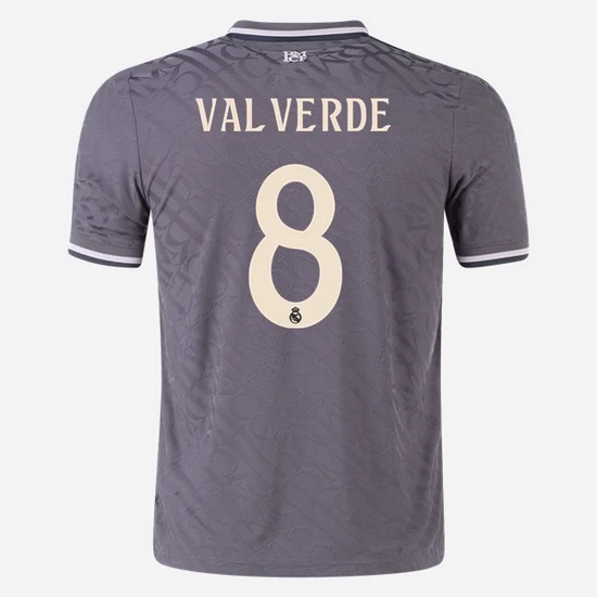 2024/25 Federico Valverde #8 Away Men's Soccer Jersey - Click Image to Close